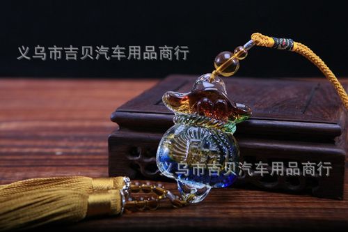 车挂 福财布袋 汽车装饰挂件 汽车用品热卖品 义乌地摊 现货批发